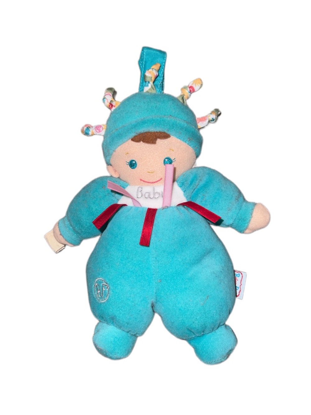 Babys First Hug  Luv Teal Baby Doll  Soft Toy Stuffed Goldberger Toy Plush